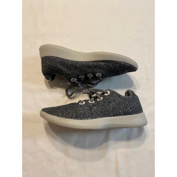 Allbirds Wool Runners Womens 6 Gray White Merino Wool Cushioned Midsole - Picture 7 of 15